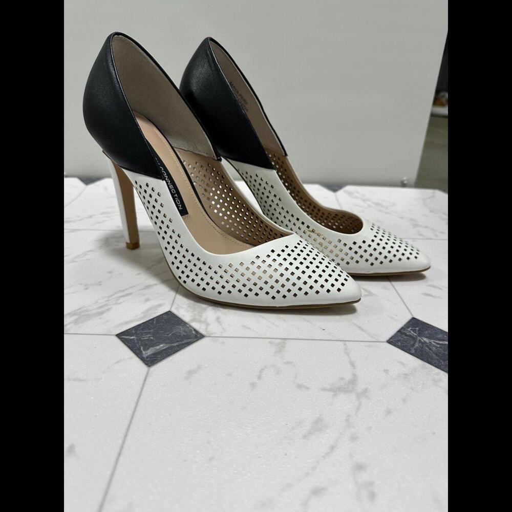 French Connection B&W Pumps 8